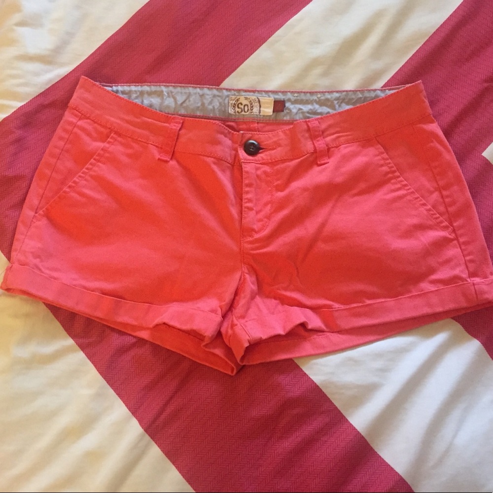 🌻 2 items for $10! Pink SO shorts- Size 7